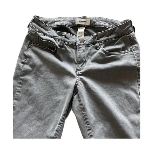 Sonoma Goods for Life Gray Skinny Jeans Women’s 6S - Picture 6 of 9